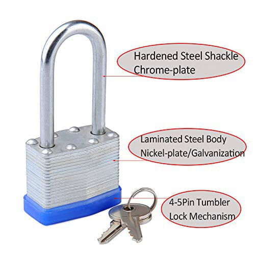 Laminated Key Padlocks Same Key 2 Pack 2