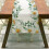 Botanical Leaf Print Linen Tablecloth, 1 pc 2