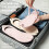 Foldable Flip Flops Walking Sandals with Nonslip-Rosy Red M 3