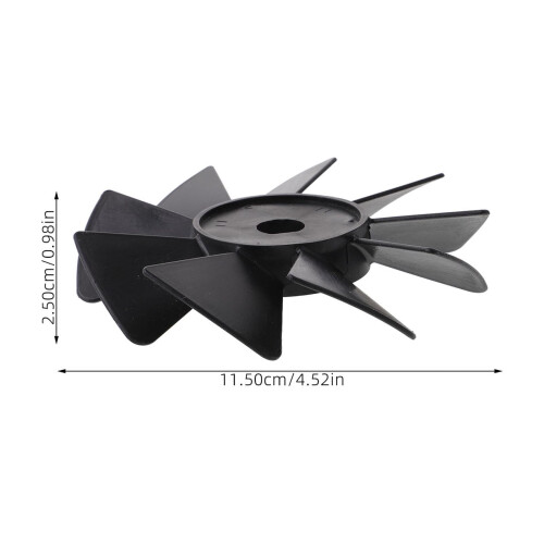 Sort plastik luftkompressorventilator 1 stk. 1