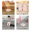 Foldable Flip Flops Walking Sandals with Nonslip-Rosy Red M 7
