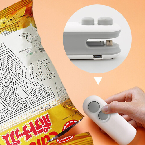 Scelleuse de sacs rechargeable USB-C avec thermoscellage et coupe-sacs 2