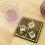 Brass Ice Stamp Tray with Silicone Mat 3