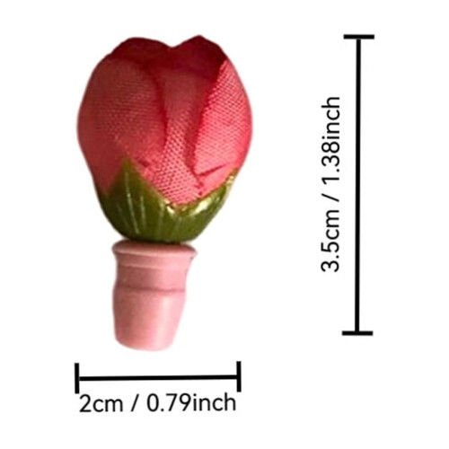 Kunstig Kolibrifoderblomst – Rød & Gul, Sæt 2