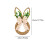 45cm Bunny-Ear Jute Wreath with Eucalyptus & Gingham Bow 2