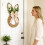 45cm Bunny-Ear Jute Wreath with Eucalyptus & Gingham Bow 4