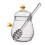 Glass Honey Jar with Dipper and Lid 2
