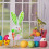 Osterhase und Vogel Plüschdekoration, 27 cm 2