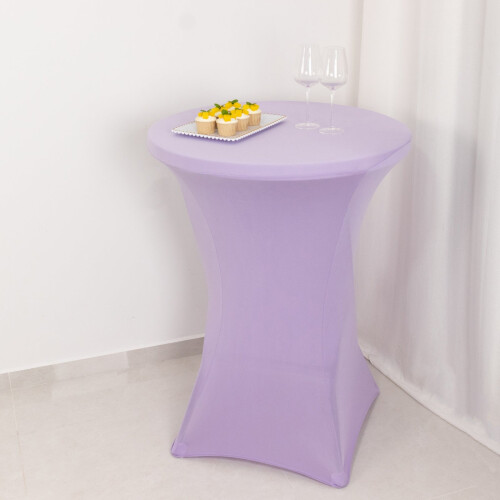 Cocktailtischdecke aus Spandex, 91 cm, Lavendel 1