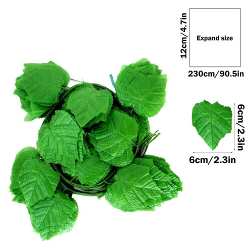 Artificial Grape Leaf Vine Garland, 12-Pack, 230cm Green 2
