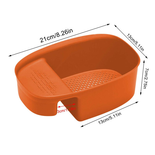 Avloppskorg för diskho i PP – 2-pack, svanformad, 1