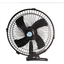 Ventilateur oscillant 10" 12V pour voiture, à pince, rotatif, silencieux et respirant, pour camions et camping-cars
