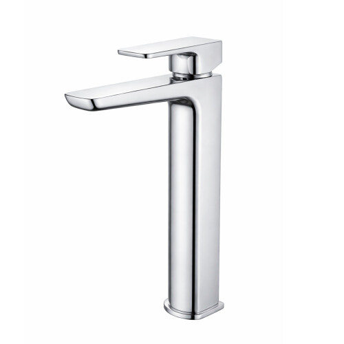 Dellonda Baridi High Basin Mixer Tap with Clicker Waste, Chrome - DH394 2