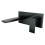 Dellonda Baridi Wall Mounting Basin Mixer Tap, Square, Matt Black - DH397 3