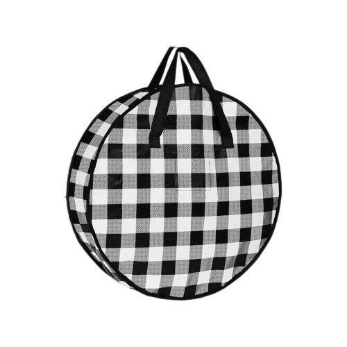 Saco redondo de 60 cm para guardar guirlandas de Natal com alça. 1