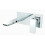 Dellonda Baridi Wall Mounting Basin Mixer Tap, Square, Chrome - DH396 4