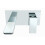 Dellonda Baridi Wall Mounting Basin Mixer Tap, Square, Chrome - DH396 5