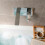 Dellonda Baridi Wall Mounting Basin Mixer Tap, Square, Chrome - DH396 6