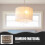 FRCOLOR woven bamboo lamp shade rustic pendant 4