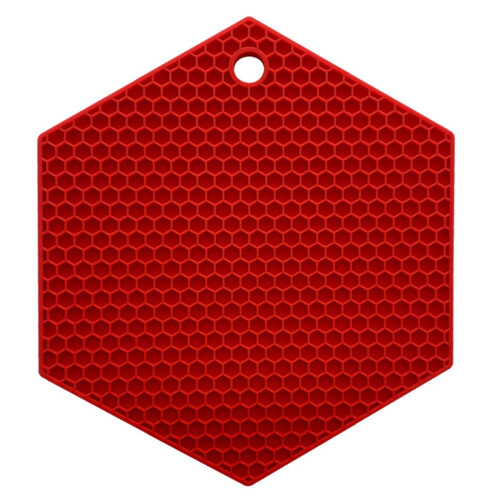 4er-Pack sechseckige Silikon-Untersetzer, 18 x 18 cm 1