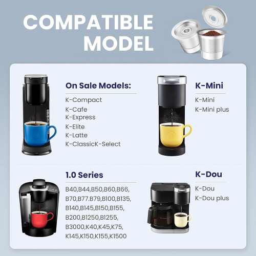 Επαναχρησιμοποιήσιμα ανοξείδωτα K-Cup Pods για Keurig1.0 1