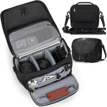Kleine Kameratasche aus Canvas für Fotografen - DSLR Schulter-Messenger-Tasche