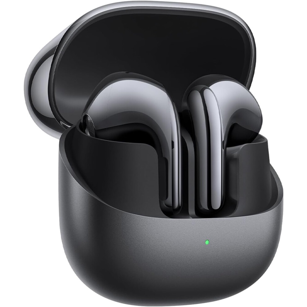 Xiaomi (Black) Buds 5 Wireless Earbuds, Workout Earbuds 6.5H Playback With Anc 38-Hour Battery Life–White/Black/Grey
