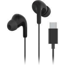 (Black) Xiaomi Type-C Earphones,12.4 mm drive,Three-button wired control, easy to operate,Black/White