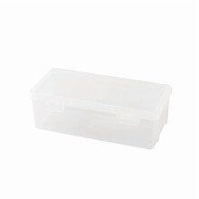 Boîte de rangement rectangulaire transparente en PP 19 x 9 x 6 cm