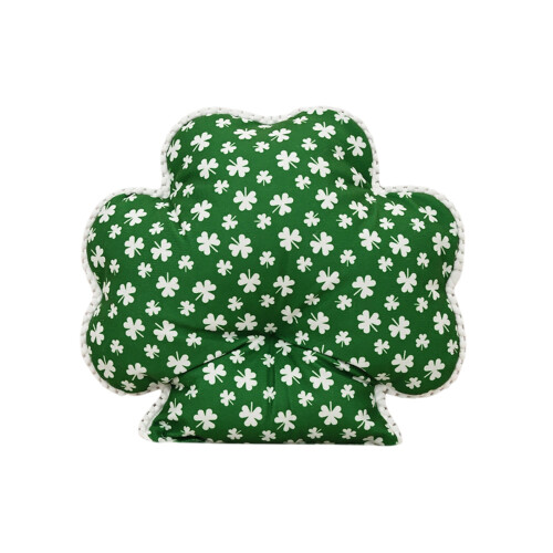 Coussin en forme de trèfle 40 x 40 cm vert