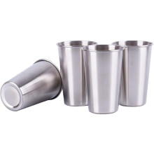 RUseeN Lot de 4 gobelets en acier inoxydable de 177 ml (6 oz)