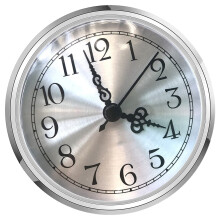Clock Insert with Gold Trim and Roman Numerals