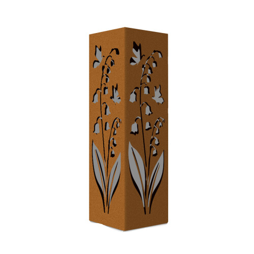 Rustproof Hollows Pillars Sculpture for Backyard and Terraces-B