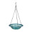 See Through Hanging Bird Bath Crafted From Plastic And-Blue 1