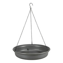 Wind Resistant Outdoor Bird Bath And Feeding Dish Crafted From