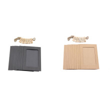 Lot de 10 mini cadres photo en papier avec ficelle et pinces