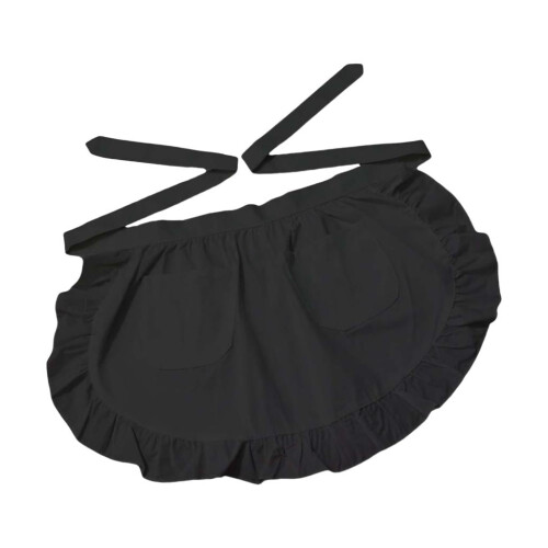 Vintage forkle med rynker til dame – polyester,