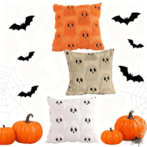 Μαξιλαροθήκη Halloween 45x45cm Βελούδινη Κάλυμμα Μαξιλαριού