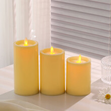 Lampe bougie LED sans flamme – Effet de flamme réaliste, fonctionne sur piles