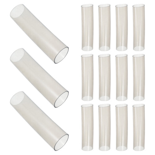15-pack poolskyddsfjäderhylsor PVC grå 12,7x4x4cm