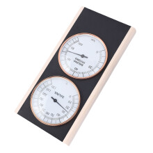 2-in-1 Sauna-Thermometer Hygro Buche 265x128mm