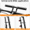 ROCKBROS Bike Handlebar Extension 25cm, Bicycle Handlebar Extender Bracket for 20-32mm Diameter 3