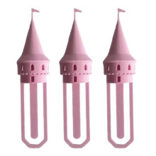 3D Printed Miniature Castles Spire Bookmarks Unique Art-Pink