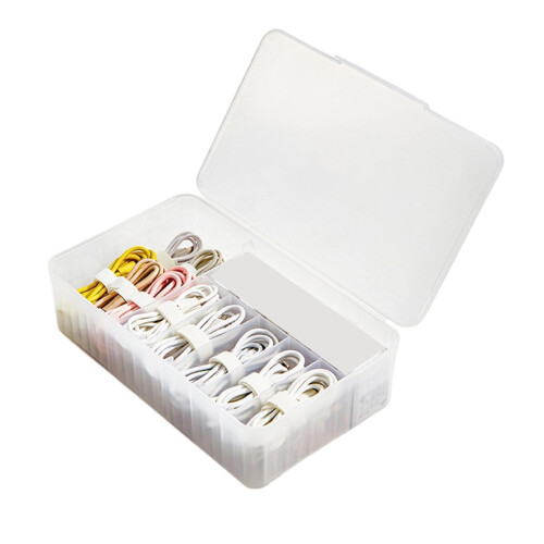 Clear Phone Cable Management Box Wire-Transparent color