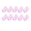 10Pcs Decorative Bookmarks Clip Flower Print Acrylic-16 1