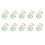 10Pcs Decorative Bookmarks Clip Flower Print Acrylic-1 1