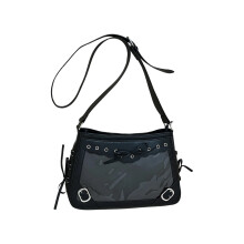 Itabag Shoulder Bag Crossbody Bag Transparent Pocket-Black