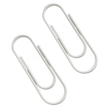 2Pcs Assorted Shape Fashion Multifunctional Paper Clips-White