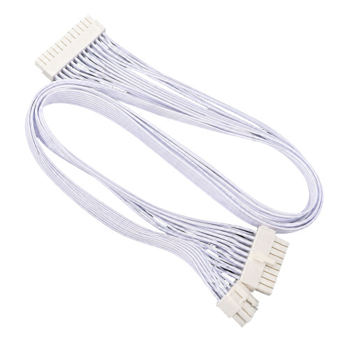 18+10Pin To 24Pin Power Cable Replace for-White flat wire