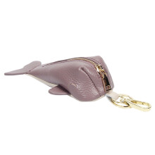 Whale Coin Purse Keychains Small Change Purse-lotusrootpurple